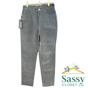 Versace Jeans Couture Gray Suede Finish Straight Leg Pants Italy Size 30 NWT